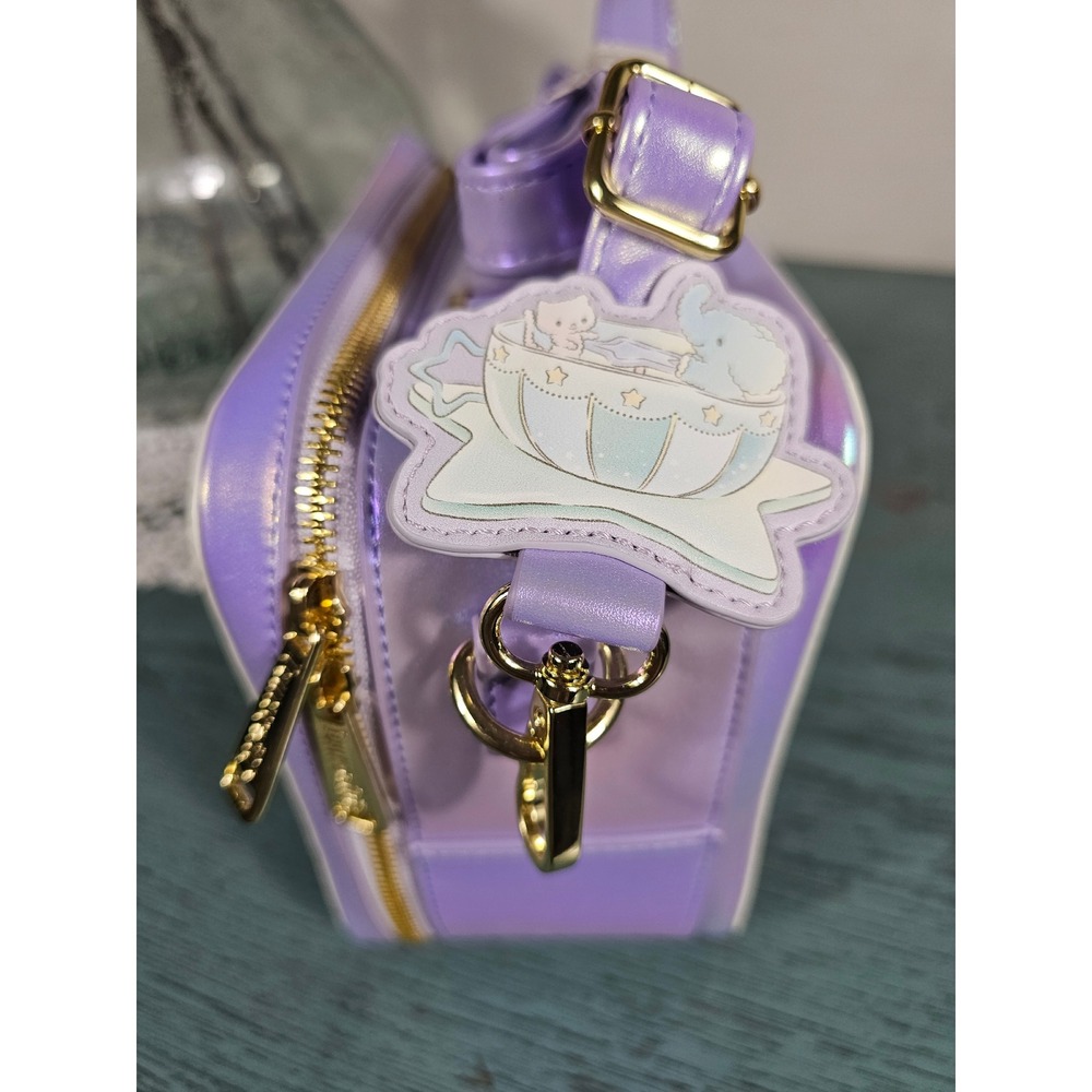 Loungefly Sanrio Little Twin Stars Carnival Crossbody Bag Purple SANTB1697 NEW - Picture 5 of 8
